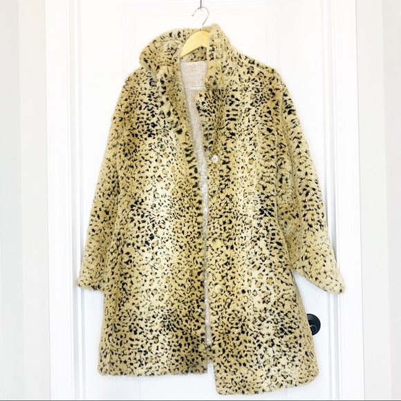 Macy's Jackets & Blazers - Faux Fur Reversible Leopard Coat